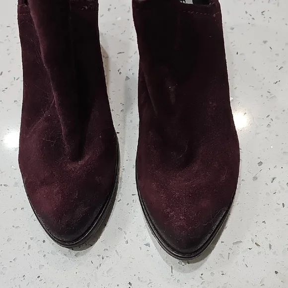 Steve Madden Women's Dark Red Ankle Booties - Picture 3 of 6